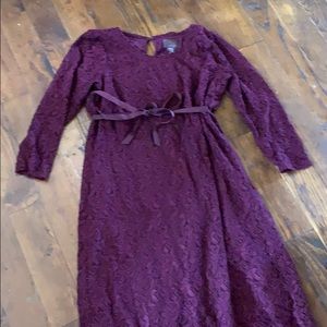 Beautiful purple maternity dress